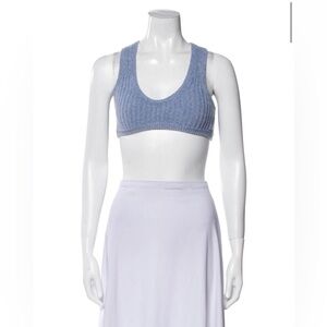 Khaite Cashmere Blend Bra Top in Blue Size XS